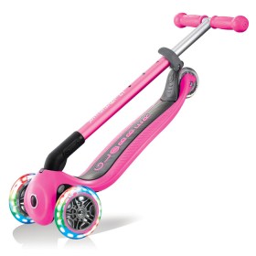 Globber Primo Foldable Lights Neon Pink 2